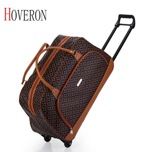 Luggage For Your Trip: Brand Luggage Travel Suitcase On Wheels Trolley Luggage Shopping Travel Suitcases for Girls Women